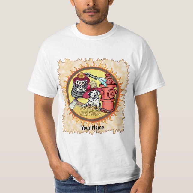 Camiseta Bombeiros de cães (Frente)