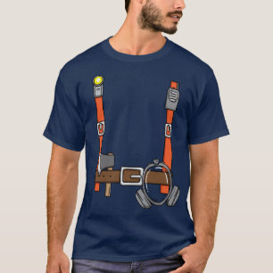 Camiseta Bombeiros de Dia de as Bruxas engraçado de roupa