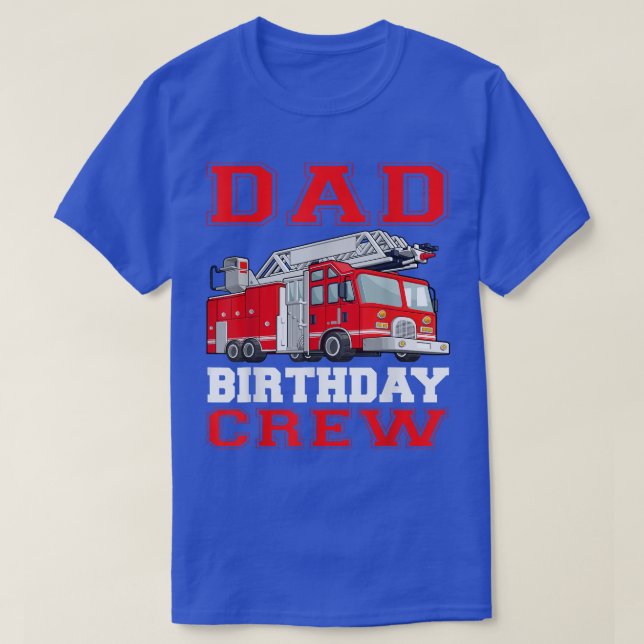 Camiseta Bombeiros de pai de Aniversário (Frente do Design)