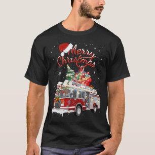 Camiseta Bombeiros de Papai noel Sleigh Fireman