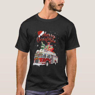 Camiseta Bombeiros de Papai noel Sleigh Fireman