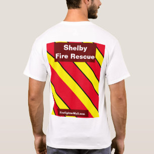Camiseta Bombeiros de proteção contra incêndios - Camisa-T 