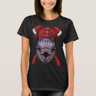 Camiseta Bombeiros Dinossauros Bombeiros Meninos Bombeiros 
