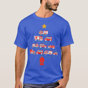 Camiseta Bombeiros do Corpo de Bombeiros de Árvore de Natal