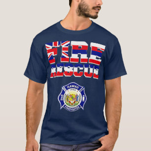 Camiseta Bombeiros do Havaí Bombeiros Bombeiros Emergem