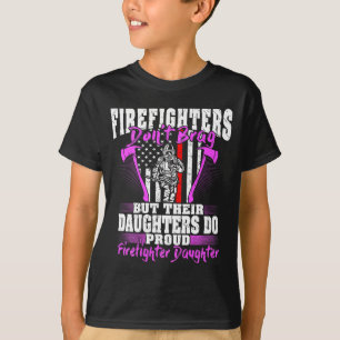 Camiseta Bombeiros Não Se Gabam - Filha Orgulhosa de Bombei
