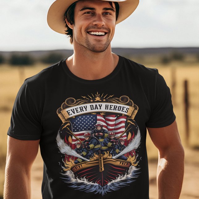 Camiseta Bombeiros que Batem Chamas (Criador carregado)