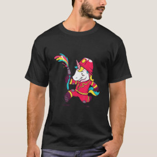 Camiseta Bombeiros voluntários do bombeiro Unicorn Bombeiro