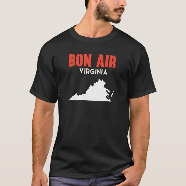Camiseta Bon Air Virginia EUA State America Viagem Virginia (Frente)