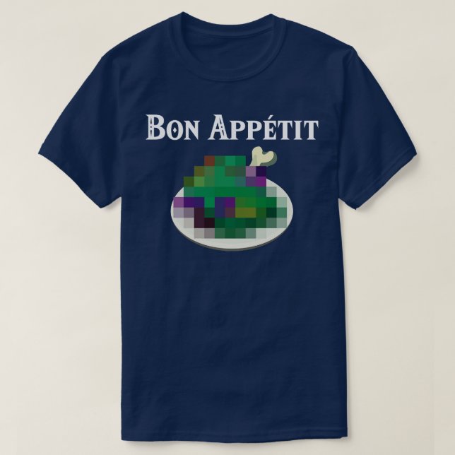Camiseta Bon Appetit Dubious Comida Da Natureza (Frente do Design)
