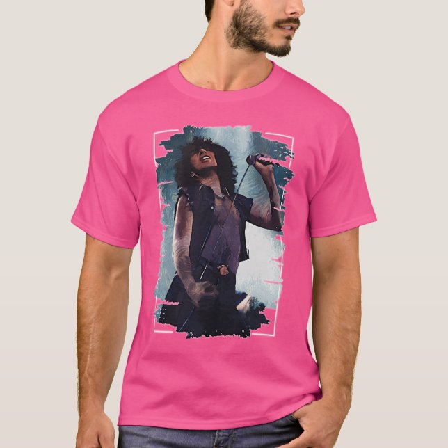 Camiseta Bon Scott Brush Art (Frente)