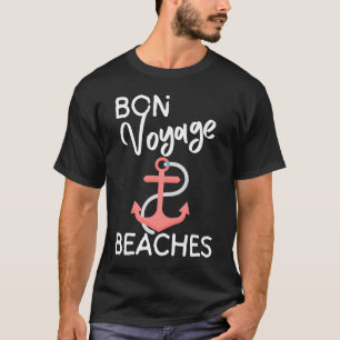 Camiseta Bon Voyage Beaches Cruise Ship Graphic for Women's