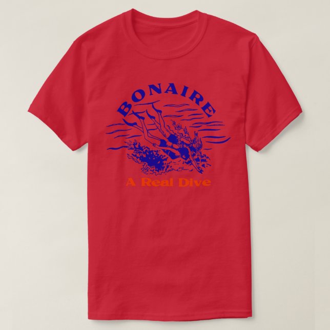 Camiseta Bonaire Diving Vintage (Frente do Design)