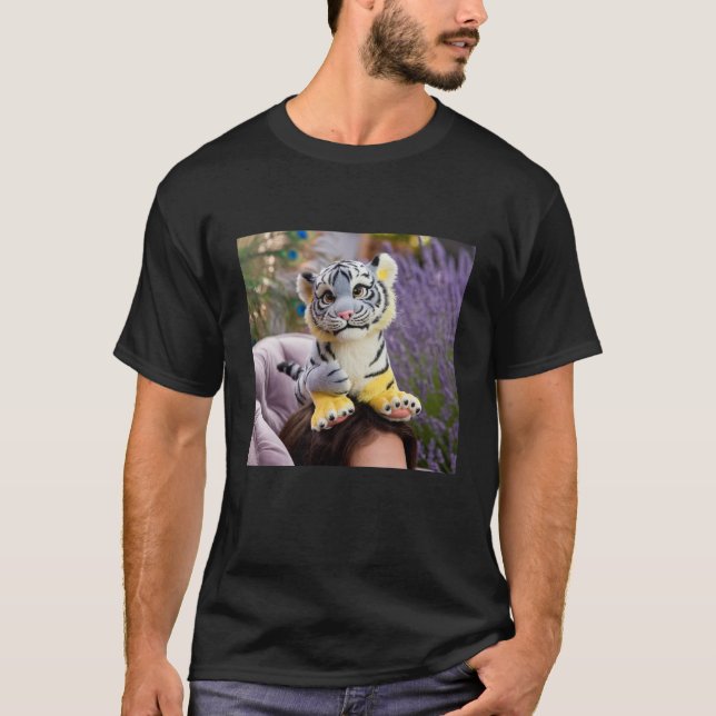 Camiseta "Bond com Tigre Branco" (Frente)