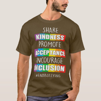 Camiseta Bondade Aceitação Conclusão Orgulho Arco-Íris Lgbt