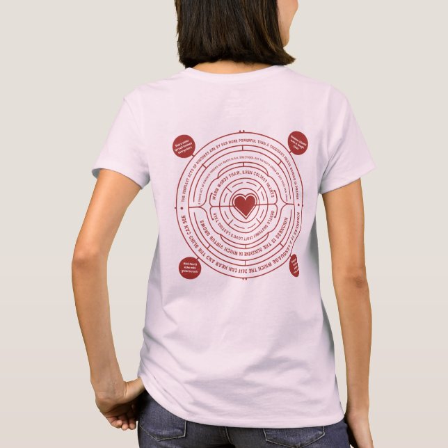Camiseta Bondade Blooms Afirmações Inspiracionais Círculo (Verso)