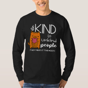 Camiseta Bondade Citação de Vida Gata Gentil
