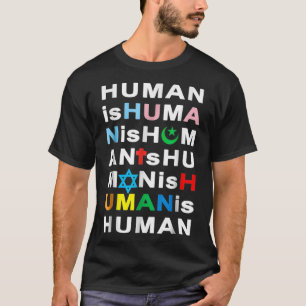Camiseta Bondade Coexistir Judeu Muçulmano Transmuçulmano C