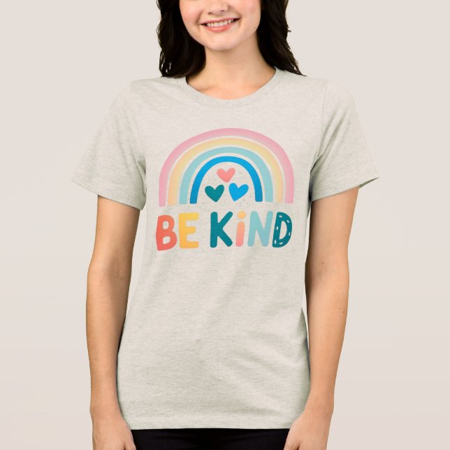 Camiseta Bondade Colorida Arco-Íris (Frente)