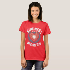 Camiseta Bondade e cura - citação inspiradora