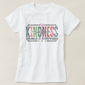 Camiseta Bondade é Grátis Espalhe em Todo Lugar Q Positivo