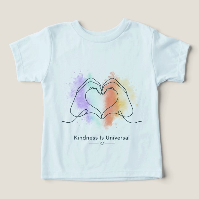 Camiseta Bondade É Orgulho Universal Coração Design (Design frontal)