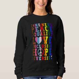 Camiseta Bondade Igualdade Amor Lgbtq Bandeira Arco-íris Ga