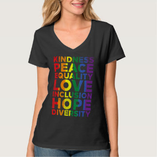 Camiseta Bondade Igualdade Amor Lgbtq Gay Prid Bandeira Arc