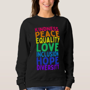 Camiseta Bondade Igualdade de Paz Inclusão Diversidade Huma