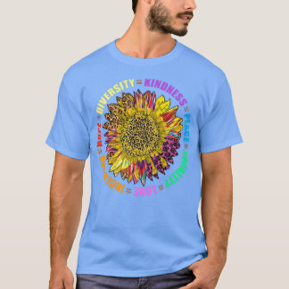 Camiseta Bondade Igualdade de Paz Inclusão dos Direitos Hum
