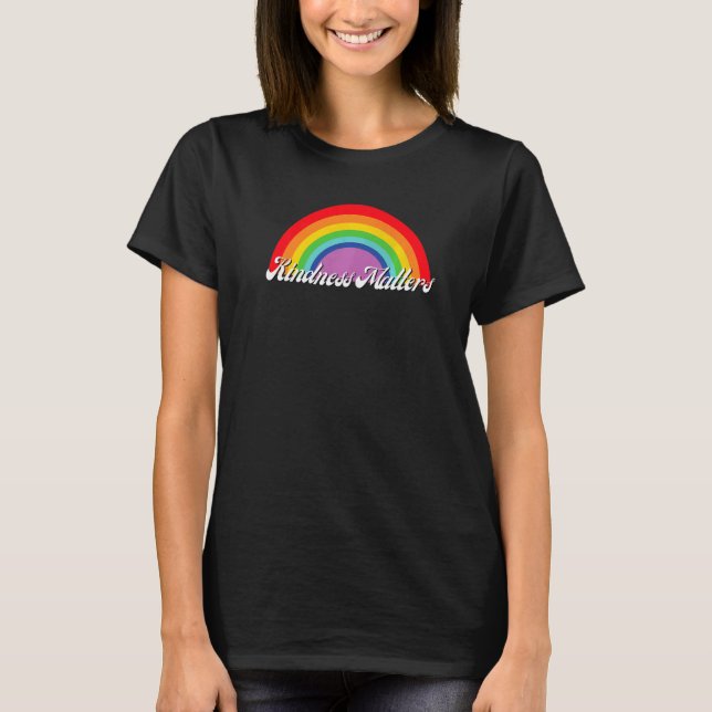 Camiseta Bondade Importa O Dia Da Unidade Arco-Íris Antibul (Frente)