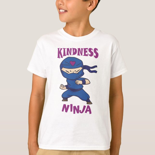 Camiseta Bondade Ninja, luta contra a intimidação (Frente)