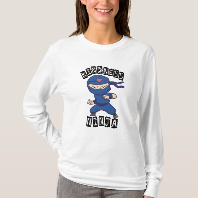Camiseta Bondade Ninja, luta contra a intimidação (Frente)