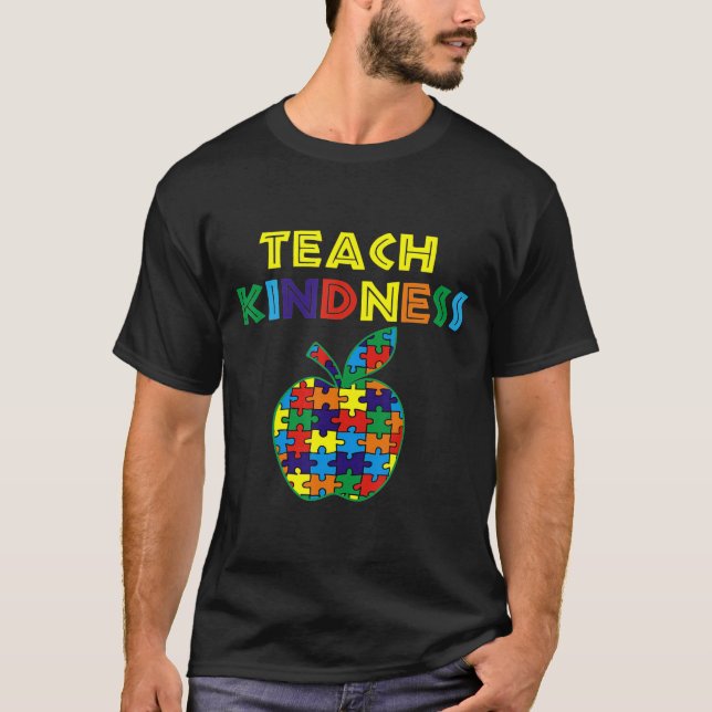Camiseta Bondade Oferta de Ensino Autista Quebra-cabeça App (Frente)