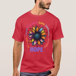 Camiseta Bondade Paz Igualdade Amor Esperança Diversidade H