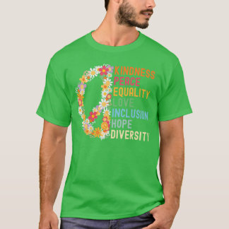 Camiseta Bondade Paz Igualdade Amor Esperança Diversidade H