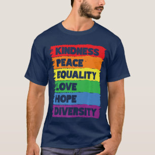 Camiseta Bondade Paz Igualdade Amor Esperança Diversidade P