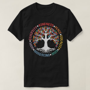 Camiseta Bondade Paz Igualdade Amor Inclusão Diversidade