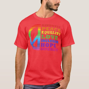 Camiseta Bondade Paz Igualdade Amor Inclusão Diversidade L