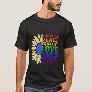 Camiseta Bondade Paz Igualdade Amor Inclusão Diversidade L