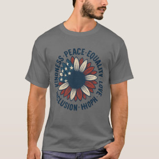 Camiseta Bondade – Paz – Igualdade – Amor – Inclusão – E