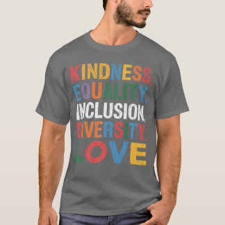 Camiseta Bondade Paz Igualdade Amor Inclusão Esperança Dive