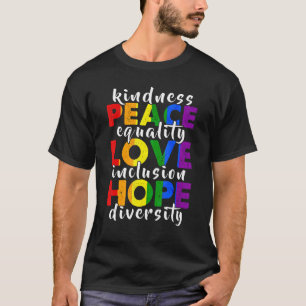 Camiseta Bondade Paz Lgbt Gay Lésbica Direitos Humanos Rig