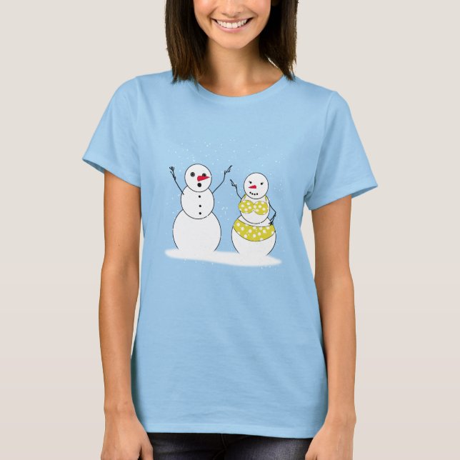 Camiseta Bondecos de Neve de Biquíni (Frente)