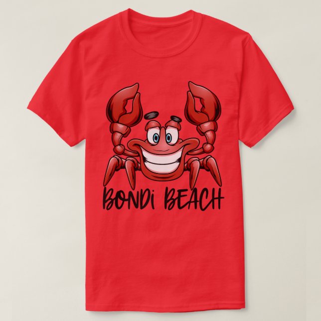 Camiseta Bondi Beach, Austrália, Grupo de Férias Familiares (Frente do Design)