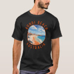Camiseta Bondi Beach, Austrália, Viagem Art Vintage<br><div class="desc">Bondi Beach num estilo de arte vetorial. A crescente crista de Bondi,  de areia branca,  é uma das praias mais icônicas da Austrália.</div>