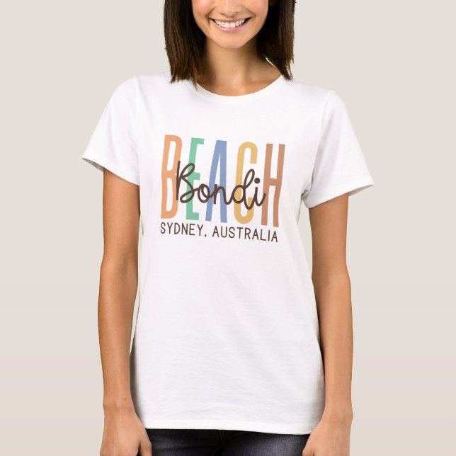 Camiseta Bondi Beach Sydney Austrália (Sands) (Frente)