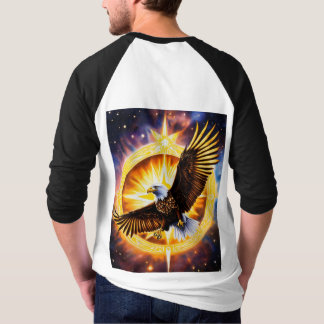 Camiseta "Boné bordado da águia majestosa: Soar em estilo!"