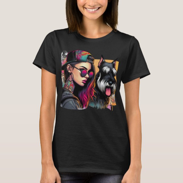 Camiseta Boné de beisebol e sua sombra (Frente)