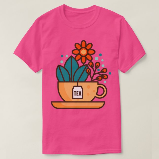 Camiseta Boné de chá (Frente do Design)